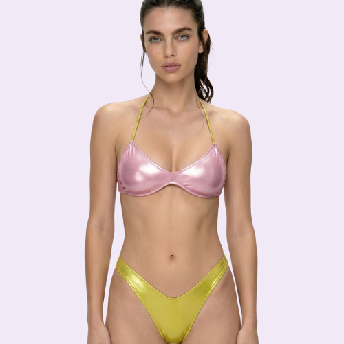 BIKINI F**K CRAZY Donna Fascia con Americano Fisso Verde FC26-SW0511GN